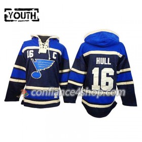 Adidas Maillot de Hockey St. Louis Blues Brett Hull 16 Bleu Sawyer Chandails à capuchon - Enfant